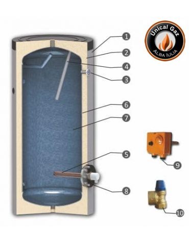 Rezervor stocare ACM SEL N 150L, fără serpentină