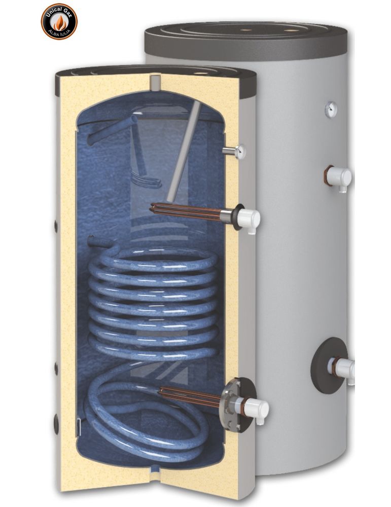 boiler solar,boiler solar cu o serpentina,boiler cu o serpentina,boiler solar 300 litri,boiler solar 300 l,